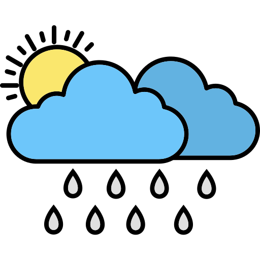 雨の日 Generic Thin Outline Color icon