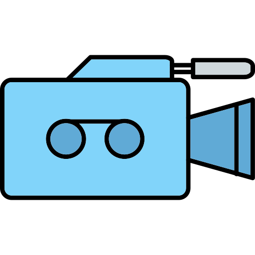 비디오 카메라 Generic Thin Outline Color icon