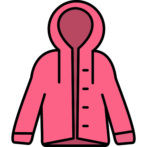 płaszcz przeciwdeszczowy Generic Thin Outline Color ikona