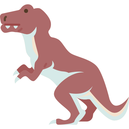 dinosaure Amethys Design Flat Icône