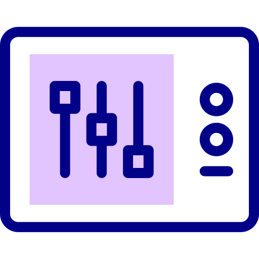 평형 장치 Detailed Mixed Lineal color icon