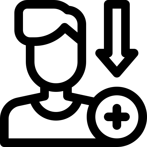 diminuire Basic Rounded Lineal icona