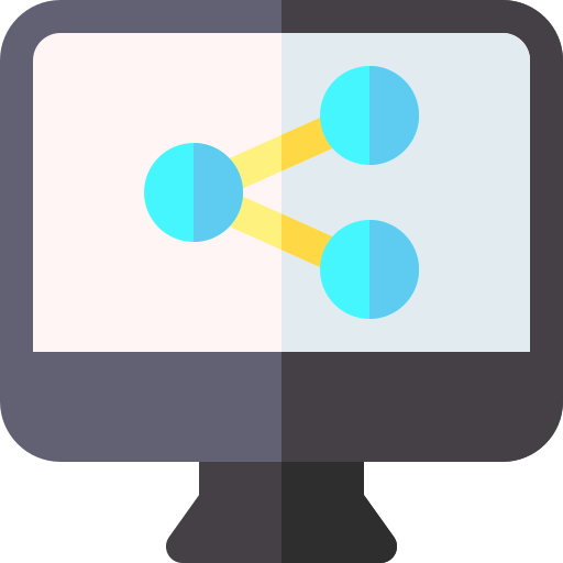 Sharing Basic Rounded Flat icon