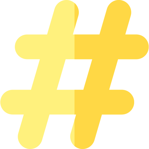hashtag Basic Rounded Flat icon
