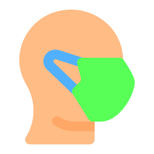Face mask Basic Straight Flat icon