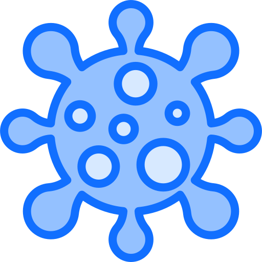 coronavirus Generic Blue icono