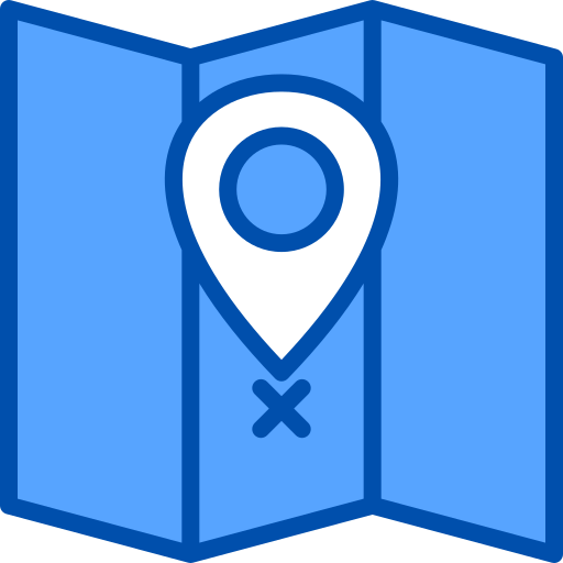kaart locatie Generic Blue icoon