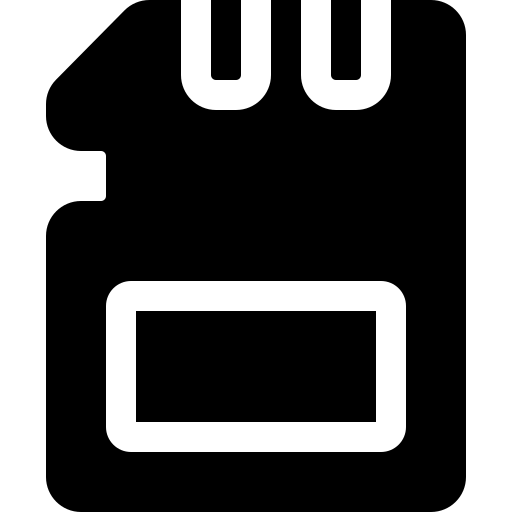 geheugenkaart Generic Glyph icoon