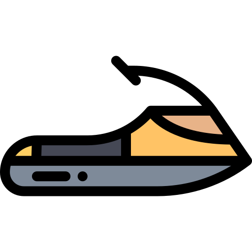ジェットボート Detailed Rounded Lineal color icon