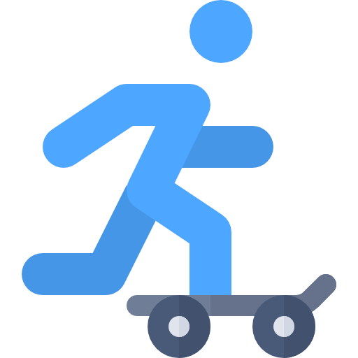 Skater Basic Rounded Flat icon