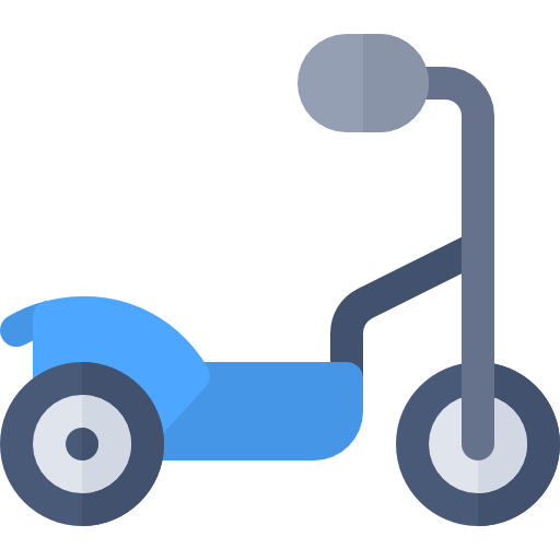 scooter Basic Rounded Flat icona