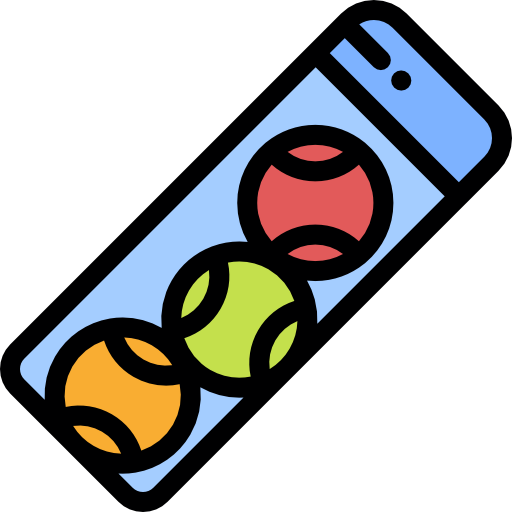 テニスボール Detailed Rounded Lineal color icon