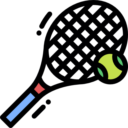 tennis Detailed Rounded Lineal color icon