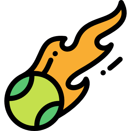 テニスボール Detailed Rounded Lineal color icon