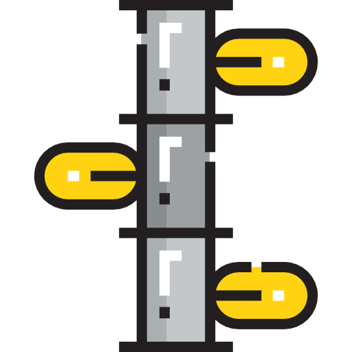 대나무 Detailed Straight Lineal color icon