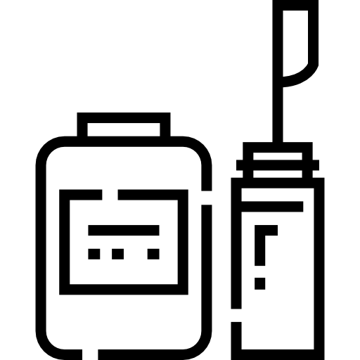 マスカラ Detailed Straight Lineal icon