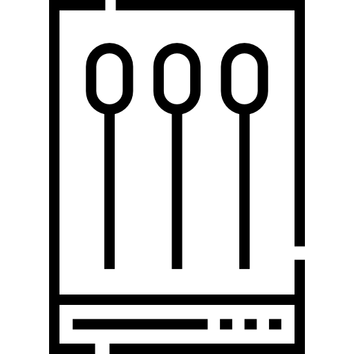 cotonetes Detailed Straight Lineal icono