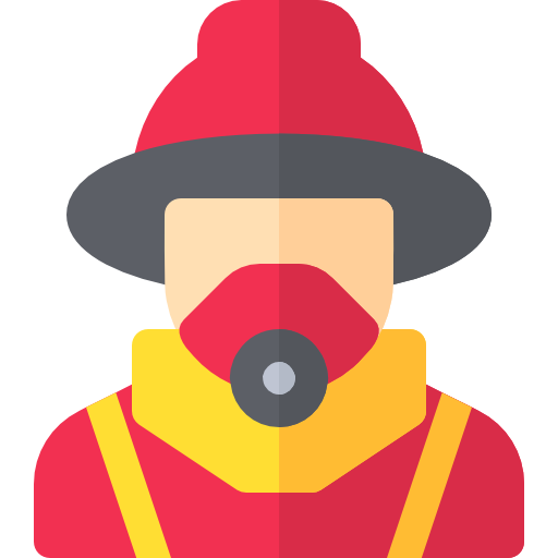 Firefighter Basic Rounded Flat icon