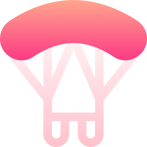 parachutespringen Basic Gradient Gradient icoon