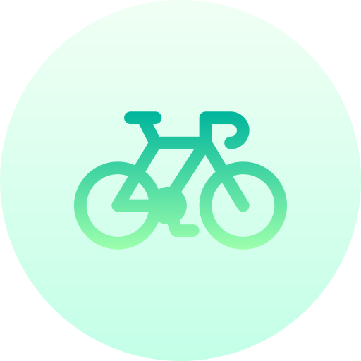 サイクリング Basic Gradient Circular icon