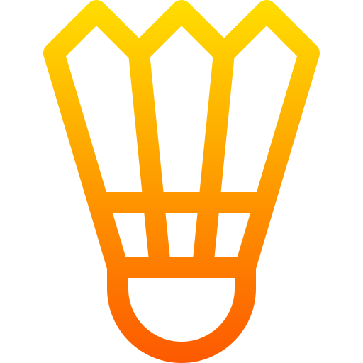 Badminton Basic Gradient Lineal color icon