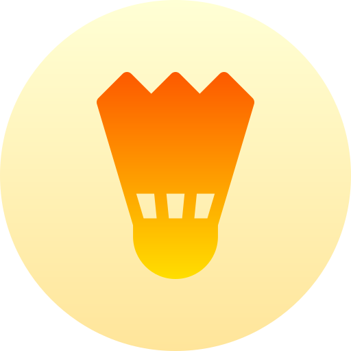bádminton Basic Gradient Circular icono