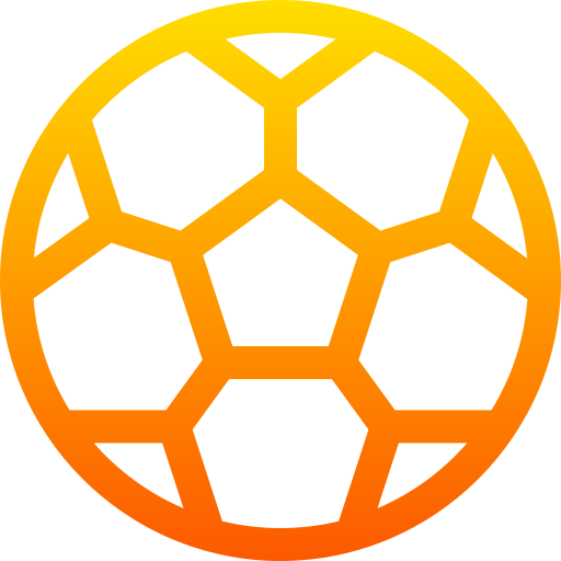 Футбольный Basic Gradient Lineal color иконка