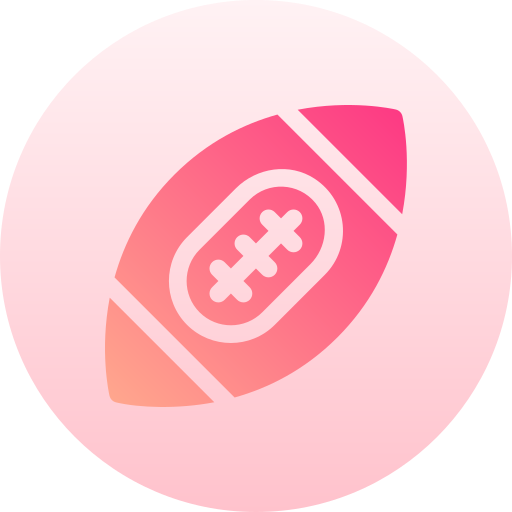 American football Basic Gradient Circular icon