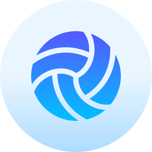 Volleyball Basic Gradient Circular icon
