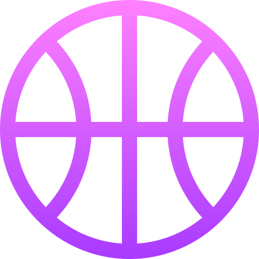 basketball Basic Gradient Lineal color Icône