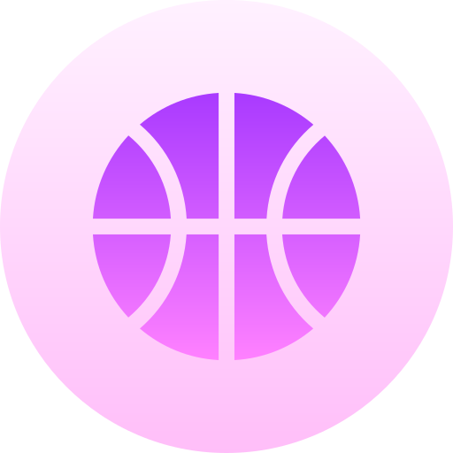 basquetebol Basic Gradient Circular Ícone