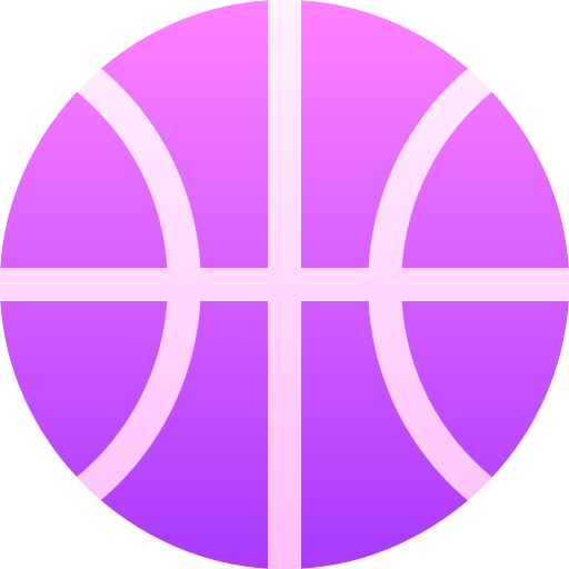 basketbal Basic Gradient Gradient icoon