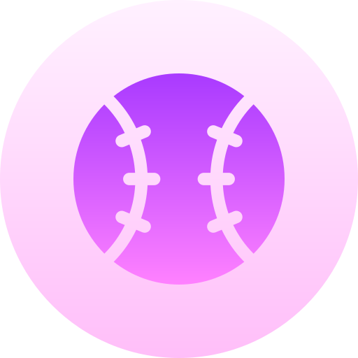 baseball Basic Gradient Circular ikona