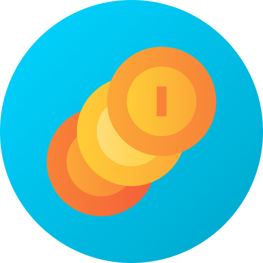 kasse Flat Circular Gradient icon