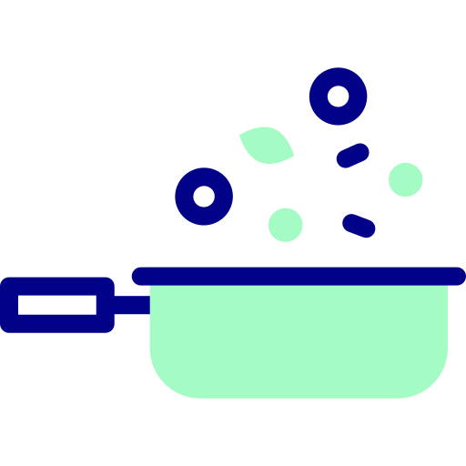 Сковорода Detailed Mixed Lineal color иконка