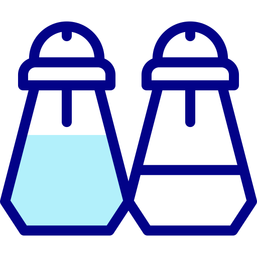 塩とコショウ Detailed Mixed Lineal color icon