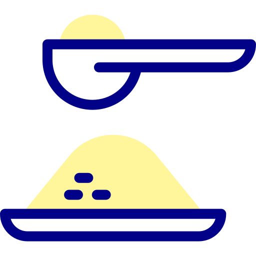 밀가루 Detailed Mixed Lineal color icon