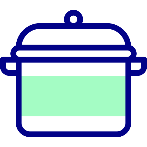 Cooking pot Detailed Mixed Lineal color icon