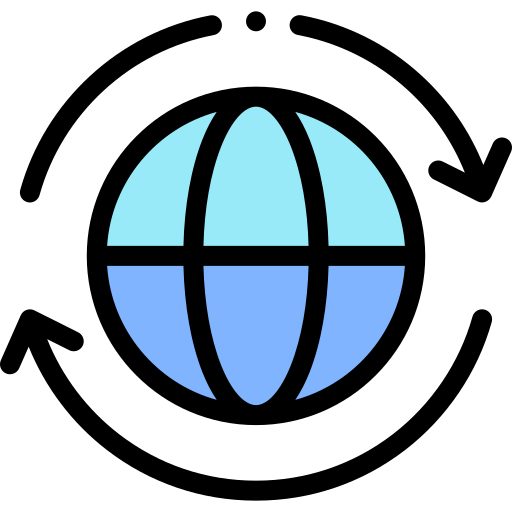 외교 Detailed Rounded Lineal color icon