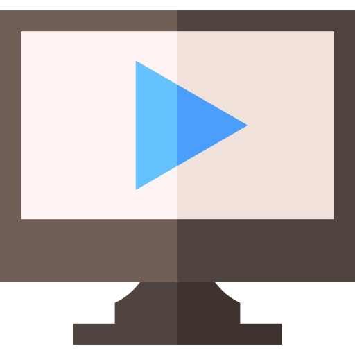 tv Basic Straight Flat icoon
