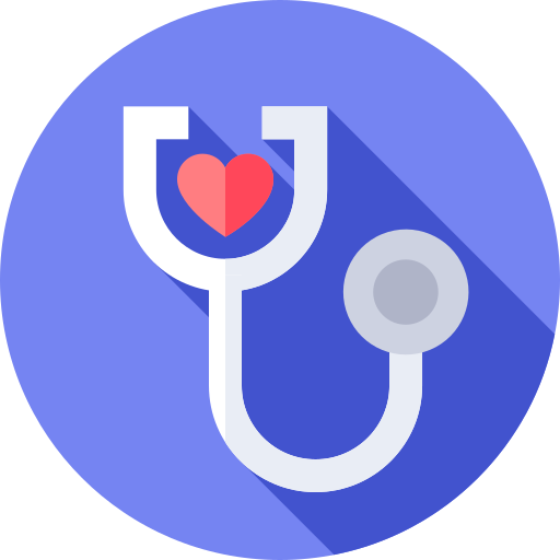 Stethoscope Flat Circular Flat icon