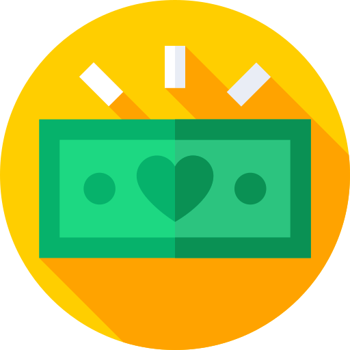 Give money Flat Circular Flat icon