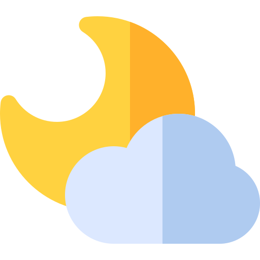 Cloudy night Generic Flat icon