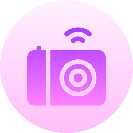aparat fotograficzny Basic Gradient Circular ikona