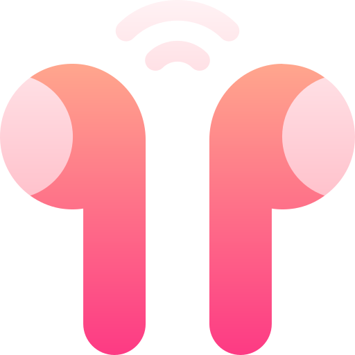słuchawki douszne Basic Gradient Gradient ikona