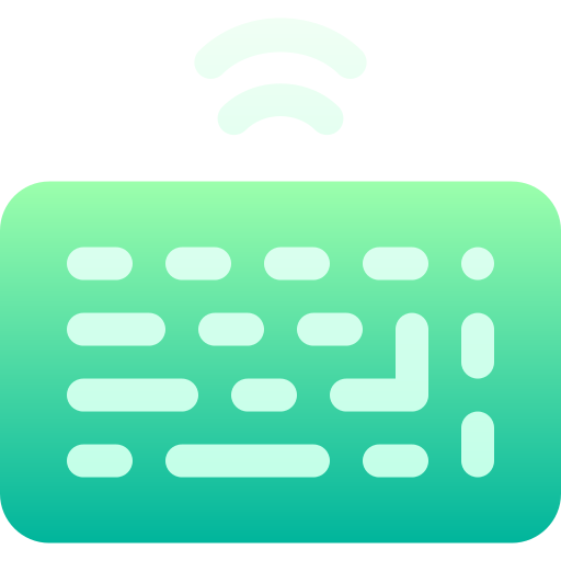 Wireless keyboard Basic Gradient Gradient icon