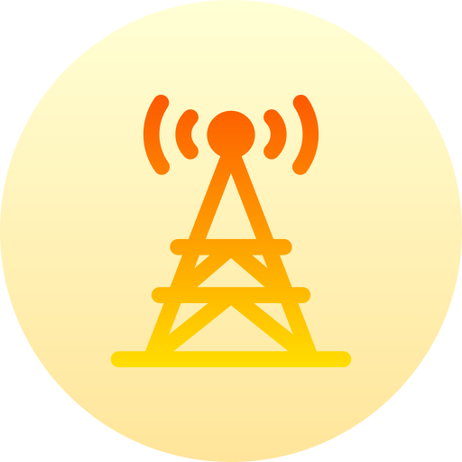 torre de señal Basic Gradient Circular icono