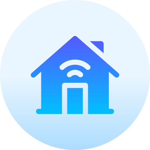 casa inteligente Basic Gradient Circular icono