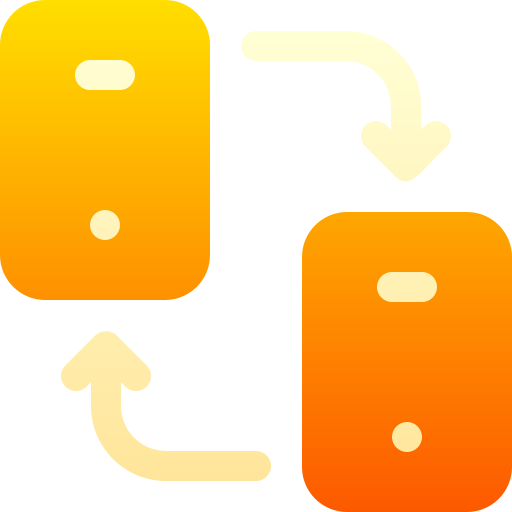 데이터 전송 Basic Gradient Gradient icon