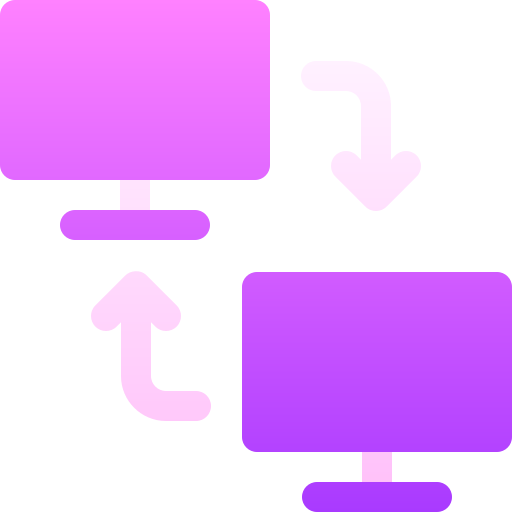 Data transfer Basic Gradient Gradient icon